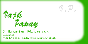 vajk papay business card